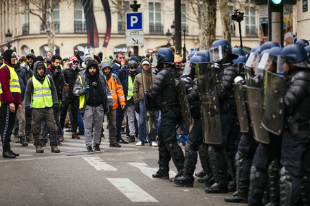 Gelbwesten-Protest in Paris