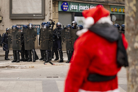 Gelbwesten-Protest in Paris