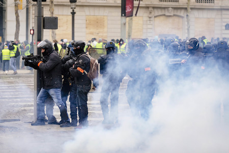Gelbwesten-Protest in Paris