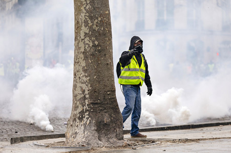 Gelbwesten-Protest in Paris