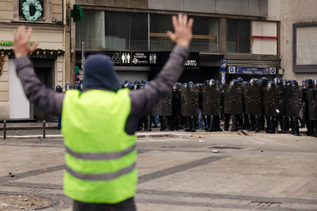 Gelbwesten-Protest in Paris