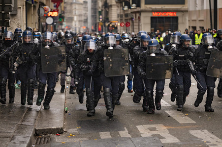 Gelbwesten-Protest in Paris
