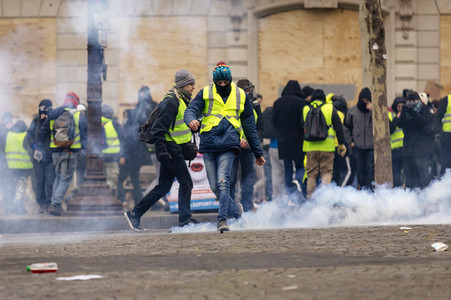 Gelbwesten-Protest in Paris