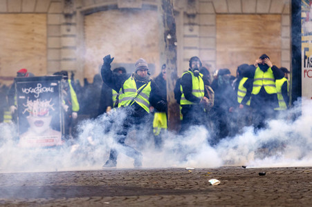 Gelbwesten-Protest in Paris