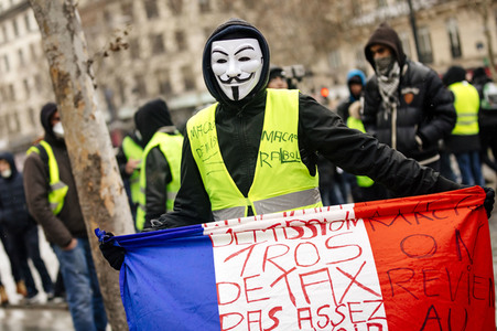 Gelbwesten-Protest in Paris
