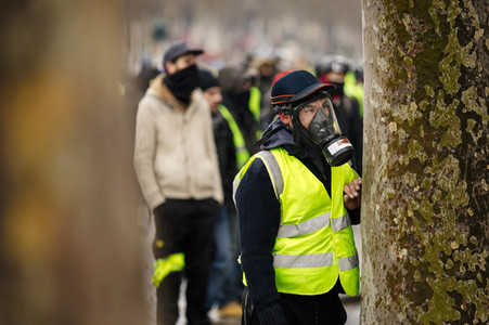 Gelbwesten-Protest in Paris