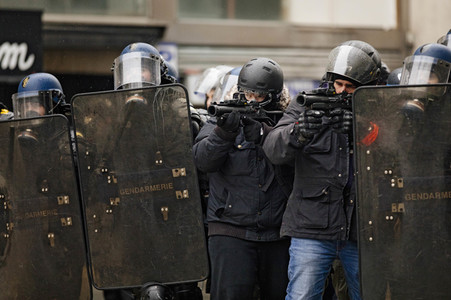 Gelbwesten-Protest in Paris