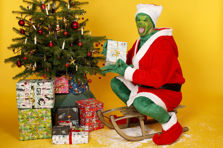 GEEK ART: Der Grinch und eine Who /  The Grinch and a Who Bodypainting