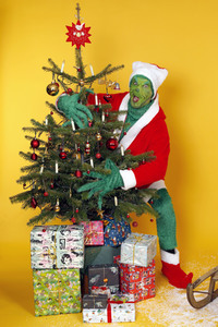 GEEK ART: Der Grinch und eine Who /  The Grinch and a Who Bodypainting