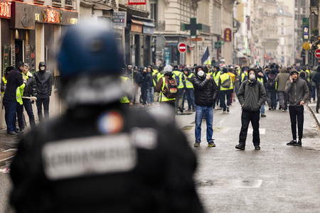 Gelbwesten-Protest in Paris