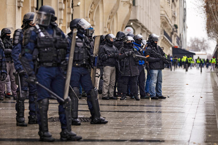 Gelbwesten-Protest in Paris