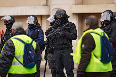 Gelbwesten-Protest in Paris