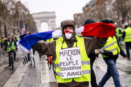 Gelbwesten-Protest in Paris