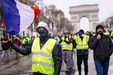 Gelbwesten-Protest in Paris