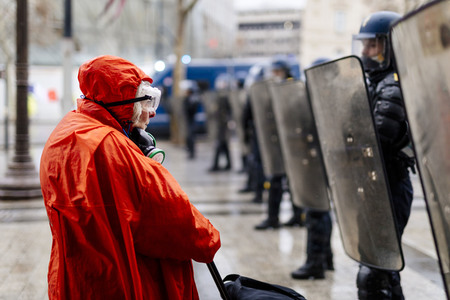 Gelbwesten-Protest in Paris