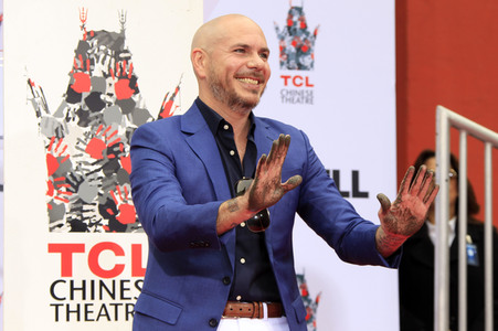 Hand and Footprint Ceremony mit Pitbull in Los Angeles