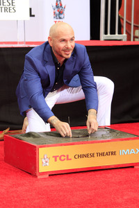 Hand and Footprint Ceremony mit Pitbull in Los Angeles