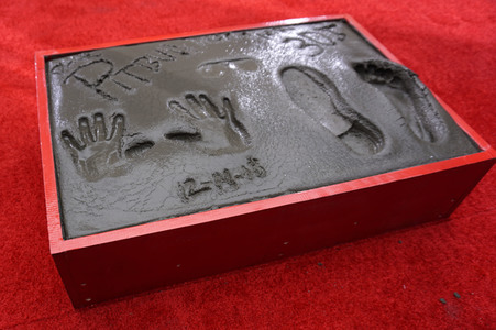 Hand and Footprint Ceremony mit Pitbull in Los Angeles