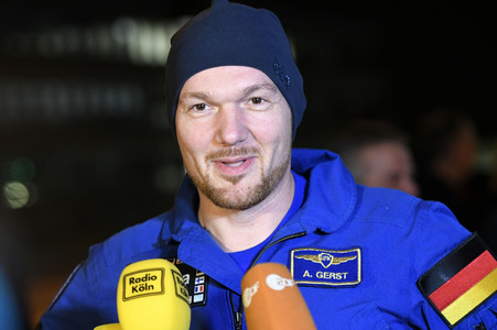 Ankunft von Alexander Gerst in Köln