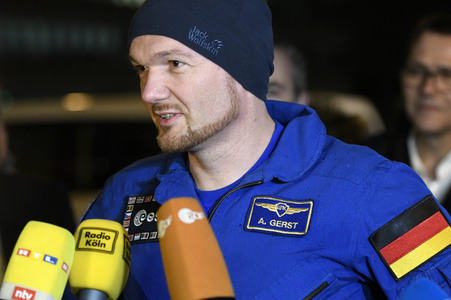 Ankunft von Alexander Gerst in Köln