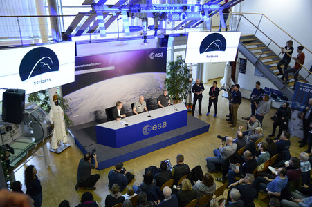 Pressekonferenz mit Alexander Gerst in Köln