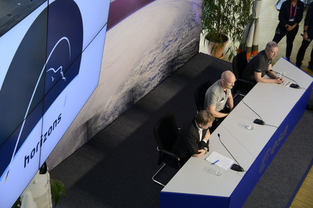 Pressekonferenz mit Alexander Gerst in Köln