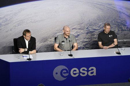 Pressekonferenz mit Alexander Gerst in Köln