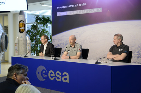 Pressekonferenz mit Alexander Gerst in Köln