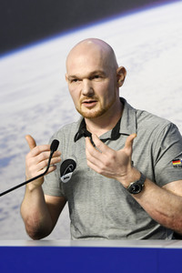 Pressekonferenz mit Alexander Gerst in Köln