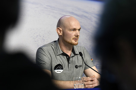 Pressekonferenz mit Alexander Gerst in Köln