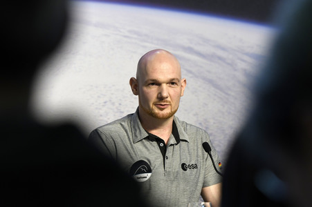 Pressekonferenz mit Alexander Gerst in Köln