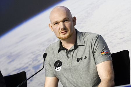 Pressekonferenz mit Alexander Gerst in Köln