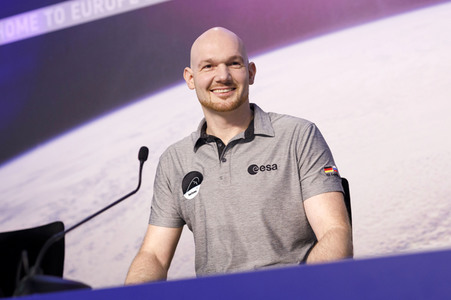 Pressekonferenz mit Alexander Gerst in Köln