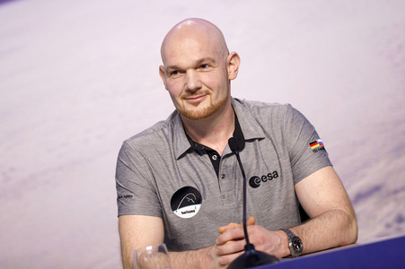 Pressekonferenz mit Alexander Gerst in Köln