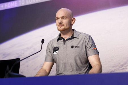 Pressekonferenz mit Alexander Gerst in Köln