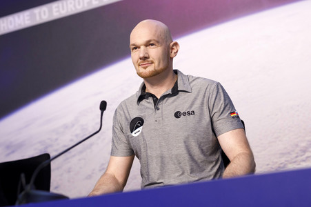 Pressekonferenz mit Alexander Gerst in Köln