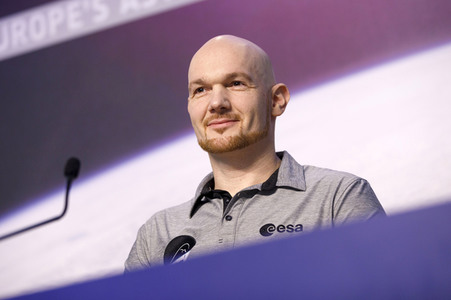 Pressekonferenz mit Alexander Gerst in Köln