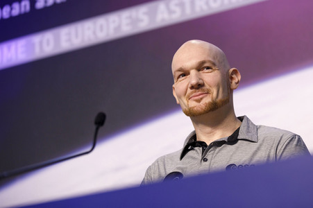 Pressekonferenz mit Alexander Gerst in Köln
