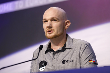 Pressekonferenz mit Alexander Gerst in Köln