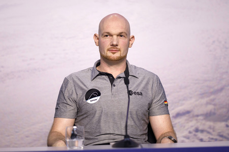 Pressekonferenz mit Alexander Gerst in Köln