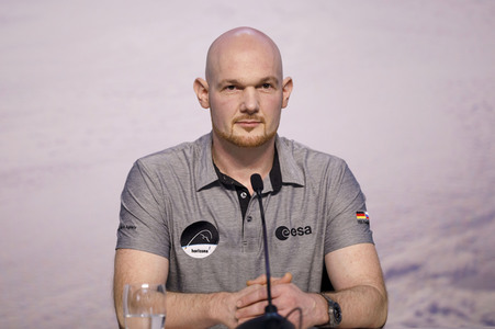 Pressekonferenz mit Alexander Gerst in Köln