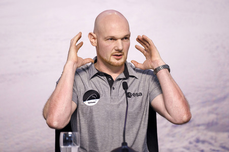 Pressekonferenz mit Alexander Gerst in Köln