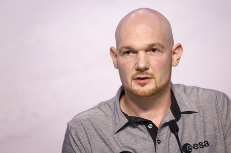 Pressekonferenz mit Alexander Gerst in Köln