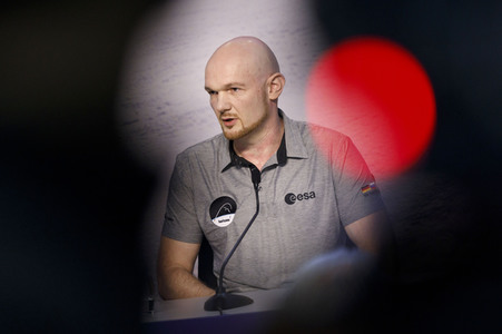Pressekonferenz mit Alexander Gerst in Köln