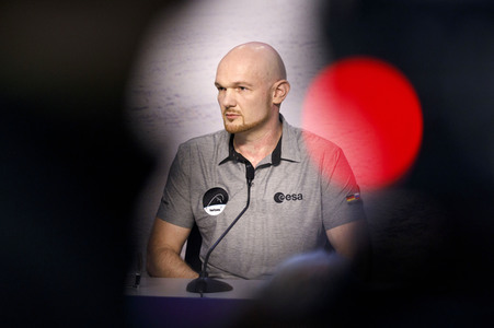 Pressekonferenz mit Alexander Gerst in Köln