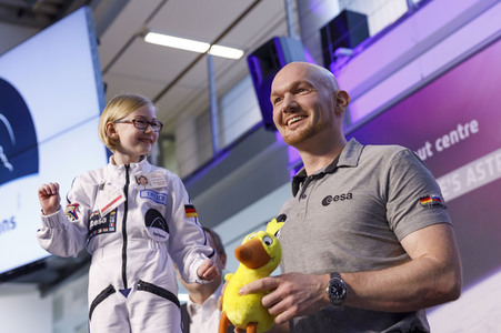 Pressekonferenz mit Alexander Gerst in Köln