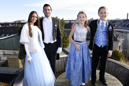 Photocall mit den Narrhalla Prinzenpaaren 2019 in München