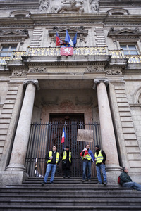 Demonstration der Gelbwesten in Lyon