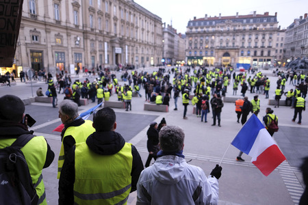 Demonstration der Gelbwesten in Lyon