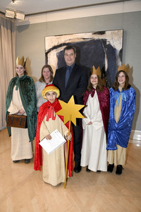 Die Sternsinger bei Markus Söder in München